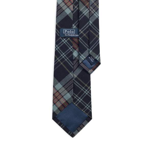 Indigo/Red Multi Indigo Plaid Tie Polo Ralph Lauren 2