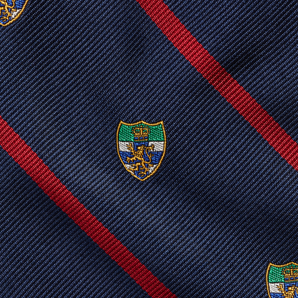 Navy/Red Striped Silk Repp Club Tie Polo Ralph Lauren 3