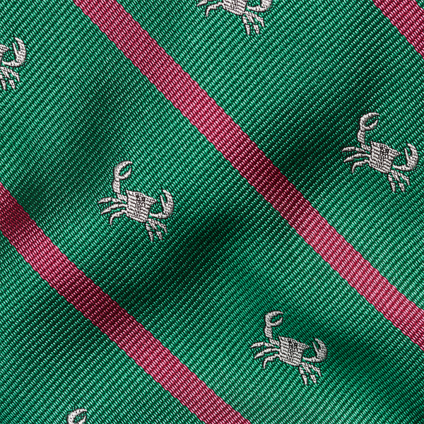 Green Striped Silk Repp Club Tie Polo Ralph Lauren 3