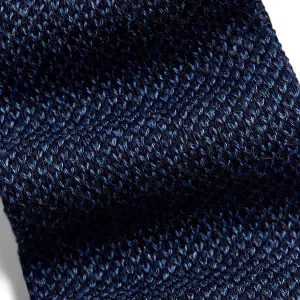 Navy Knit Cotton Tie Polo Ralph Lauren 3