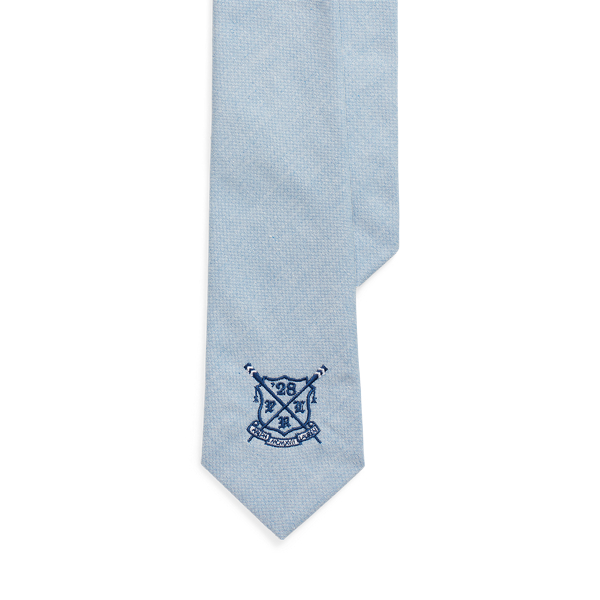 Blue Rowing-Crest Oxford Tie Polo Ralph Lauren 1