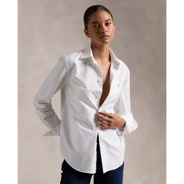 Ralph lauren relaxed fit oxford shirt womens on sale