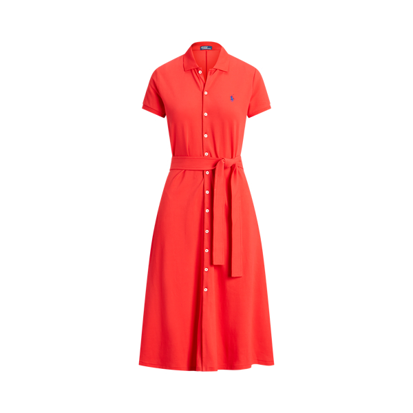 Vestido Polo em malha de algod&atilde;o