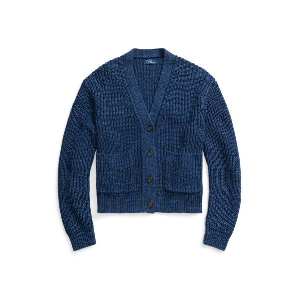 Linen-Cotton V-Neck Cardigan Polo Ralph Lauren 1