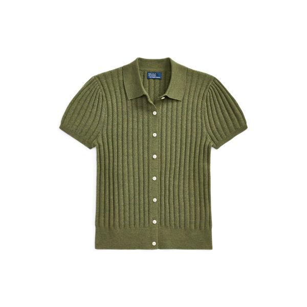 Wool Short-Sleeve Cardigan Polo Ralph Lauren en 1