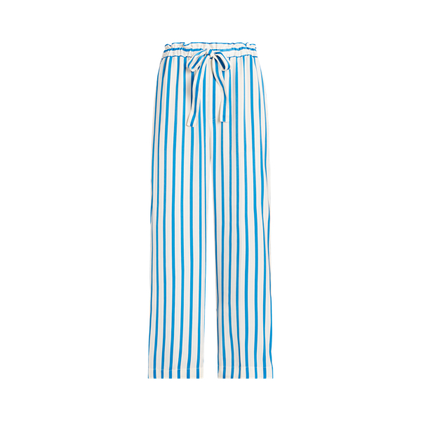 Striped Silk Wide-Leg Pant Polo Ralph Lauren 1