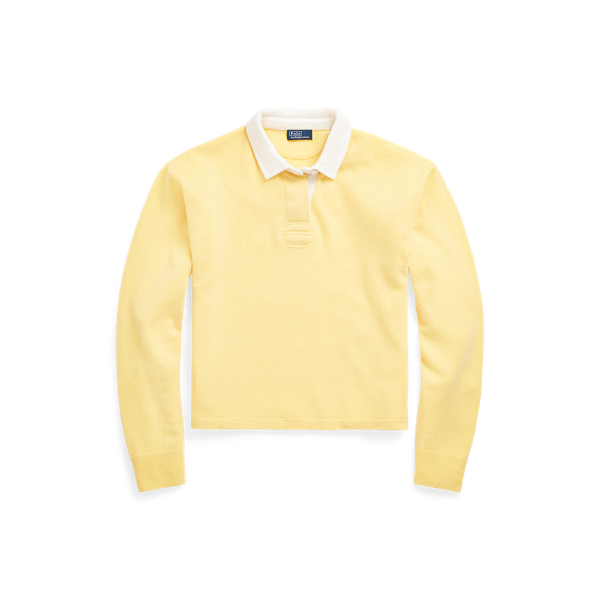 Cashmere Long-Sleeve Polo Shirt
