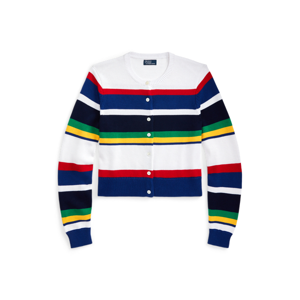 Polo Ralph Lauren 스트라이프 코튼 카디건 1
