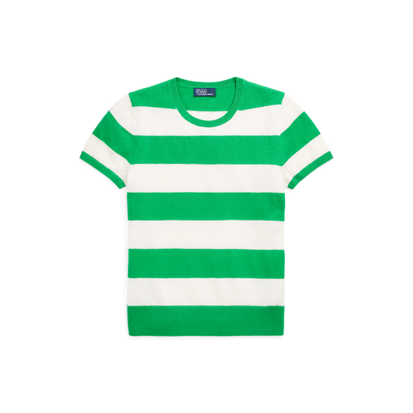 Striped Cashmere Short-Sleeve Jumper Polo Ralph Lauren 1