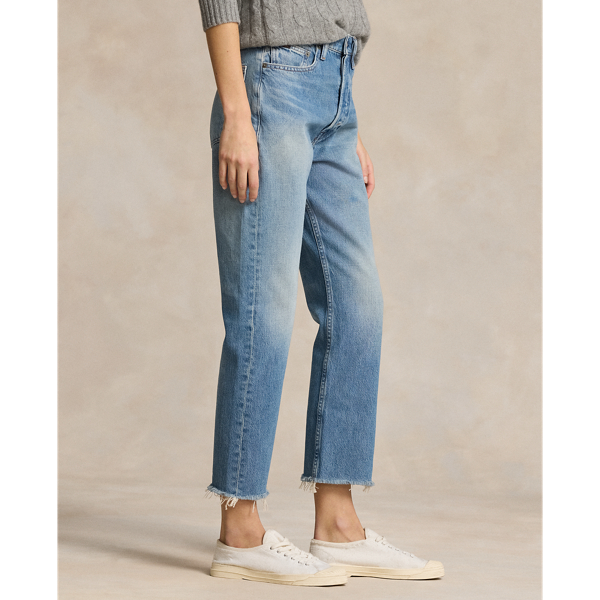 High-Rise Relaxed Straight Crop Jean for Women Ralph Lauren® UK