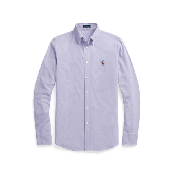 Slim Fit Knit Cotton Oxford Shirt
