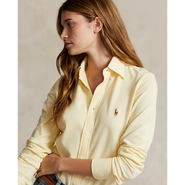 Camisa oxford de algod&oacute;n Slim Fit Polo Ralph Lauren en Amarillo Wicket 6
