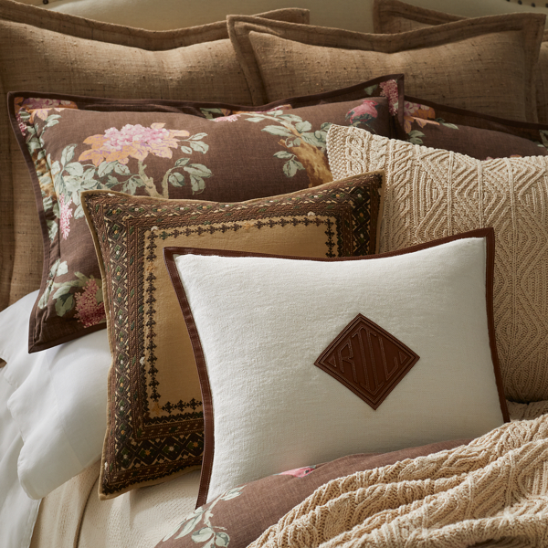 Coussin Moore Ralph Lauren Home en Cr&egrave;me authentique 6