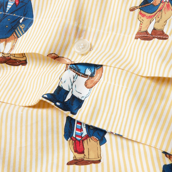 Yellow Teddy Bear Stripe Comforter Set Polo Ralph Lauren Home 4