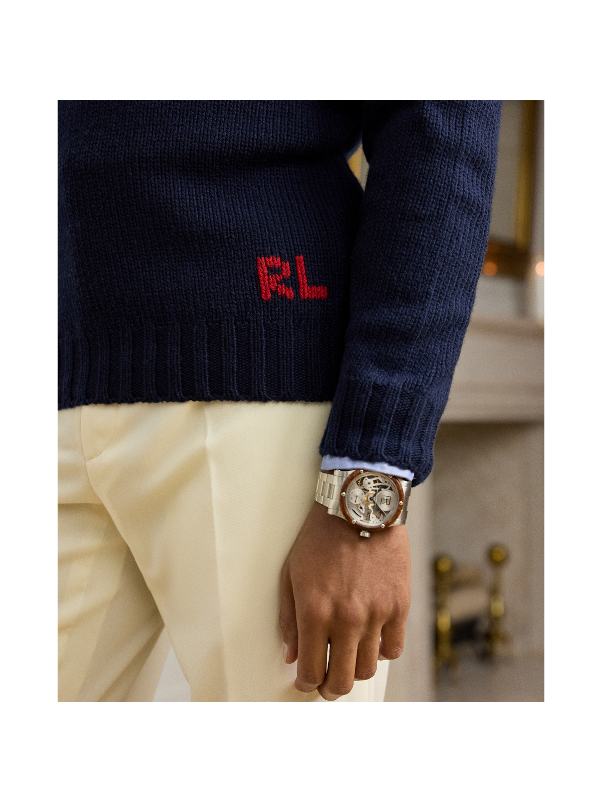 Мужские свитеры Ralph Lauren Flag Cashmere Crewneck Sweater — фото 3