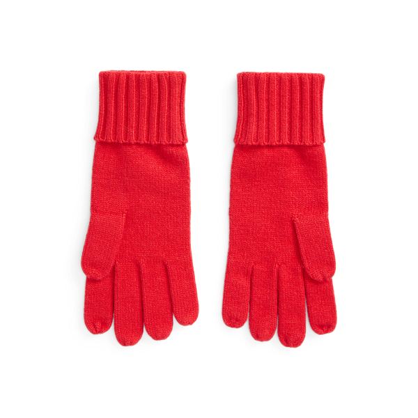 Martin Red Knit Gloves Lauren 2