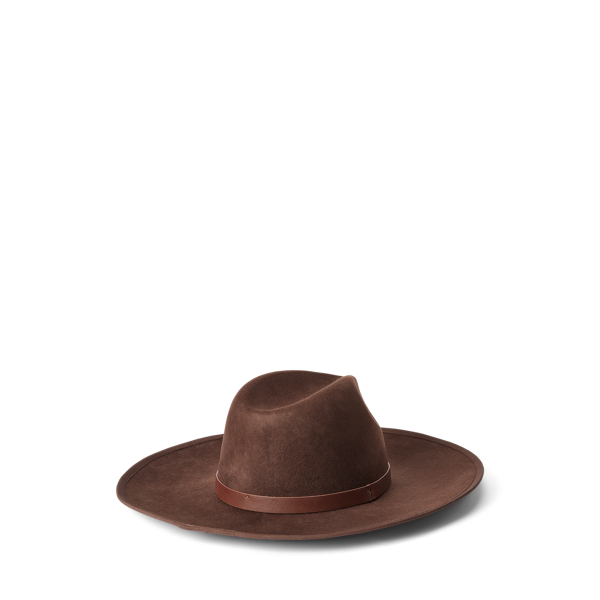 Country Brown Belted Wool Felt Fedora Lauren 2