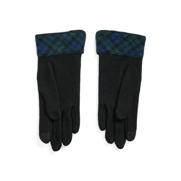 Blackwatch Wool-Blend Tech Gloves Lauren 2