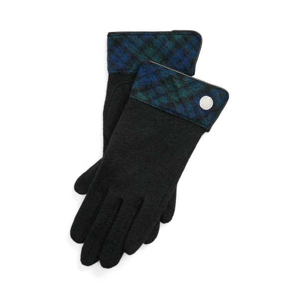 Blackwatch Wool-Blend Tech Gloves Lauren 1