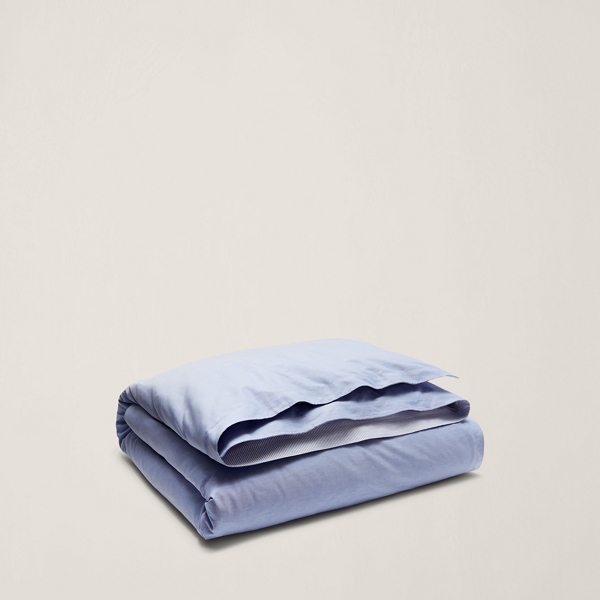 Ralph Lauren Home オーガニック コットン オックスフォード リバーシブル デュベ ブルー 2