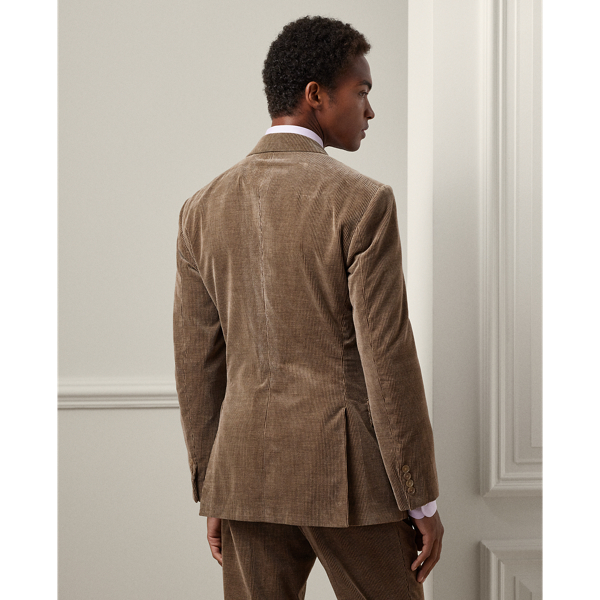 Taupe Heather Kent Hand-Tailored Corduroy Suit Jacket Purple Label 5