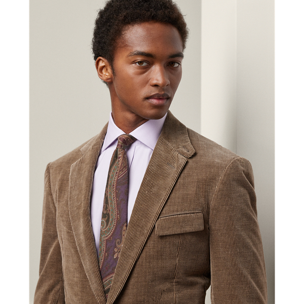 Taupe Heather Kent Hand-Tailored Corduroy Suit Jacket Purple Label 6