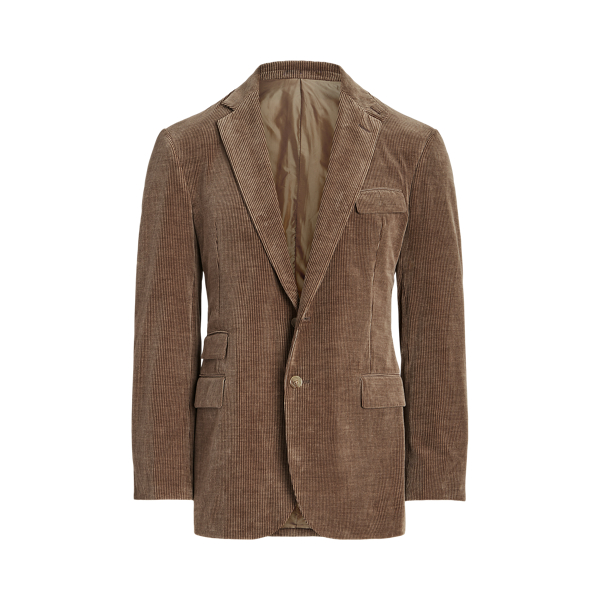 Taupe Heather Kent Hand-Tailored Corduroy Suit Jacket Purple Label 2