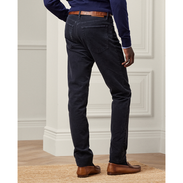 Classic Chairman Navy Slim Fit Stretch Corduroy Pant Purple Label 6