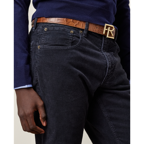 Classic Chairman Navy Slim Fit Stretch Corduroy Pant Purple Label 7