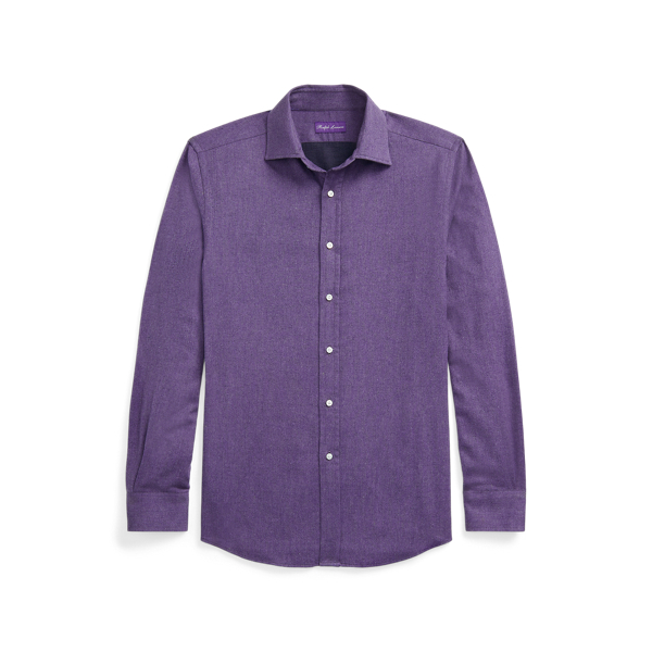 Brushed Flannel Shirt Purple Label 1