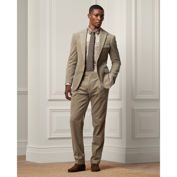 Truffle/Taupe Plaid Wool-Silk-Cashmere Shirt Purple Label 4