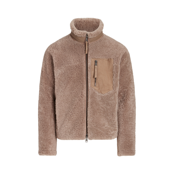 Lionel Leather-Trim Shearling Jacket 
