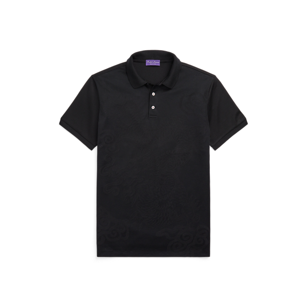 Lunar New Year Dragon-Jacquard Polo Purple Label 1
