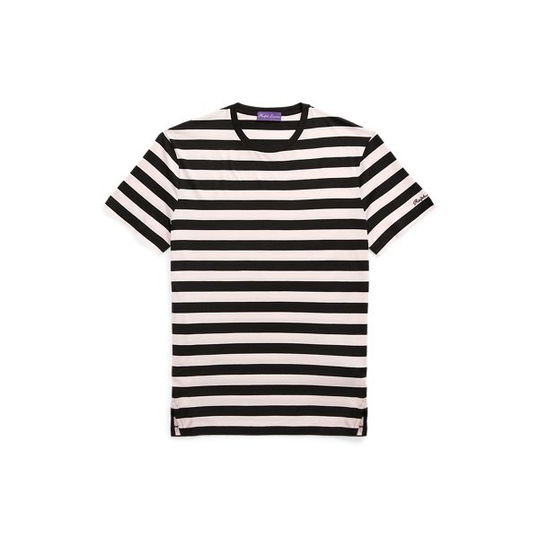 Striped Lisle Crewneck T-Shirt
