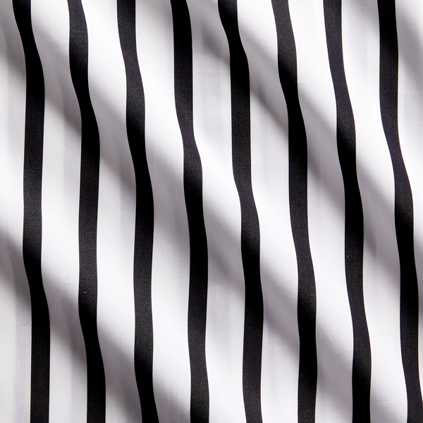 Black/White Striped Poplin Shirt Purple Label 7