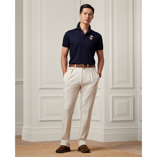 Classic Chairman Navy Custom Slim Fit Polo Bear Polo Shirt Purple Label 4