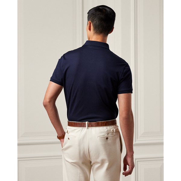 Classic Chairman Navy Custom Slim Fit Polo Bear Polo Shirt Purple Label 5