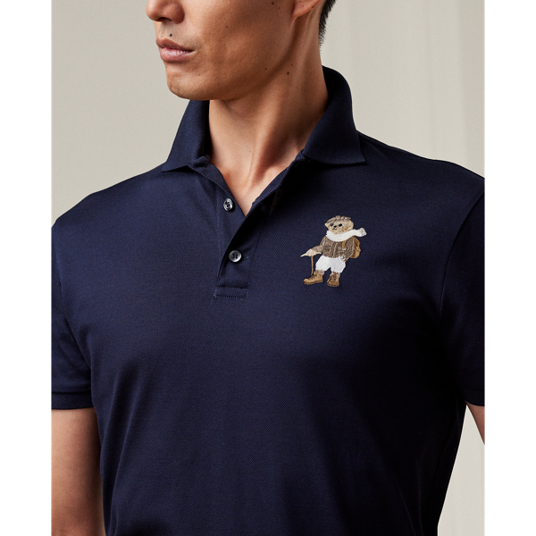 Classic Chairman Navy Custom Slim Fit Polo Bear Polo Shirt Purple Label 6