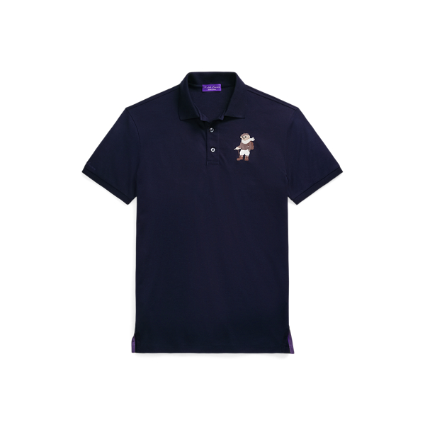 Classic Chairman Navy Custom Slim Fit Polo Bear Polo Shirt Purple Label 2