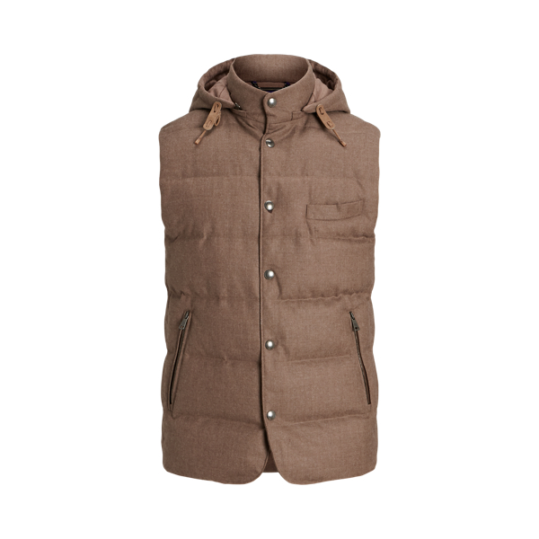 Gilet &agrave; capuche Joel duvet et flanelle 