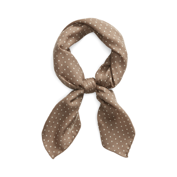 Polka-Dot Cashmere-Silk Neckerchief Purple Label 1