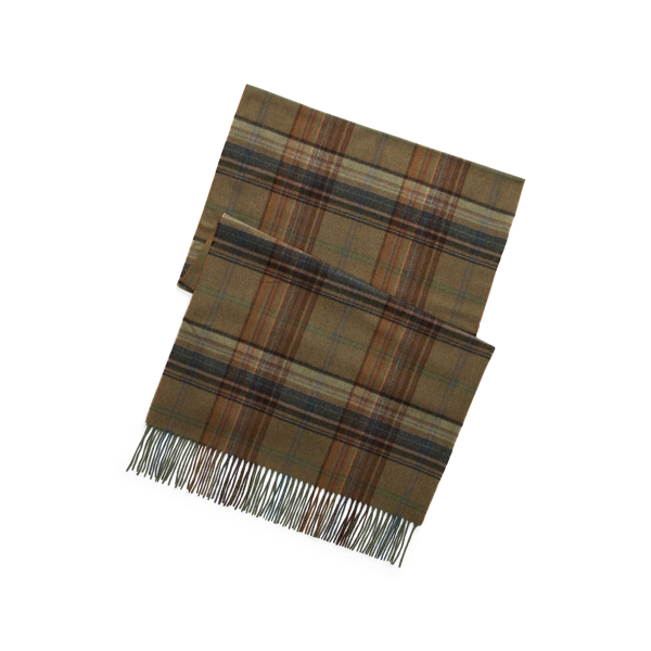 Écharpe écossaise en cachemire Purple Label en Taupe multi 1