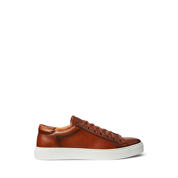 Severn Burnished Calfskin Sneaker