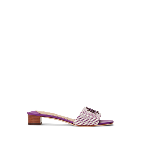 Fay Canvas &amp; Leather Sandal Lauren 1