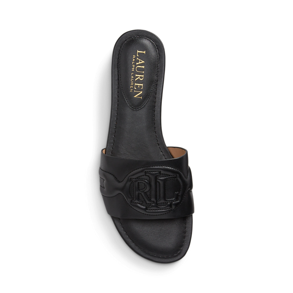 Alegra III Leather Slide Sandal for Women Ralph Lauren DZ