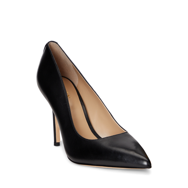Lindella II Burnished Leather Pump for Women Ralph Lauren UK