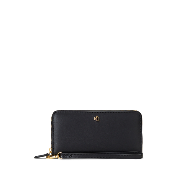 Black Handgelenktasche aus Leder Lauren 1