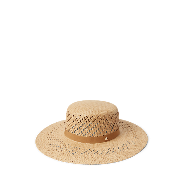 Cappello da sole in rafia intrecciata