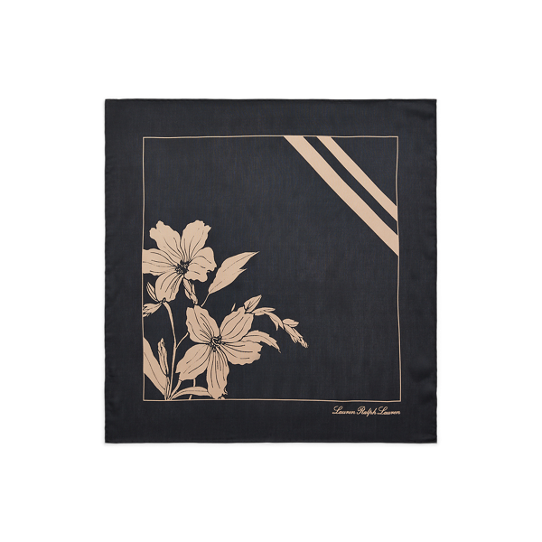 Black Dune Floral Square Scarf Lauren 2