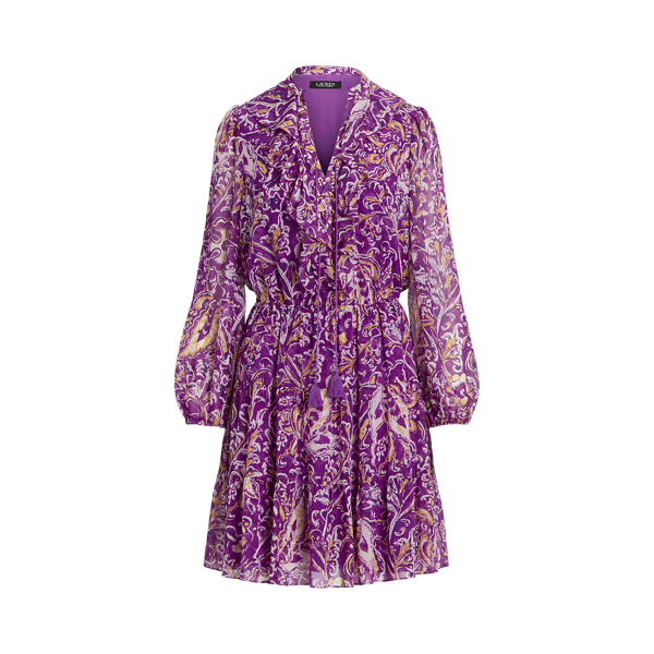 Vestido estampado de georgette Lauren en 1